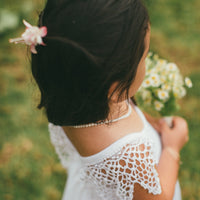 Flower Girl | Photoshoot Dress Boho |  Lace Flower Girl Dress  |  Flower Girl Dress Ivory |   Junior Bridesmaid | Made in Maui Hawaii