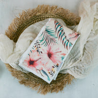 Tropical Print Baby Burp Cloth, Layette Gift, Gift for Baby Girl, Parents to be Gift, Baby Registry Idea, Made in Maui, Hawaii
