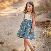Girls Twirl Dress - Floral and Eyelet Girls Dress - Baby, Toddler Youth Girls Dress - Made on Maui, Hawaii
