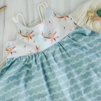 Whale Twirly Dress - Handmade on Maui - Girls Dress