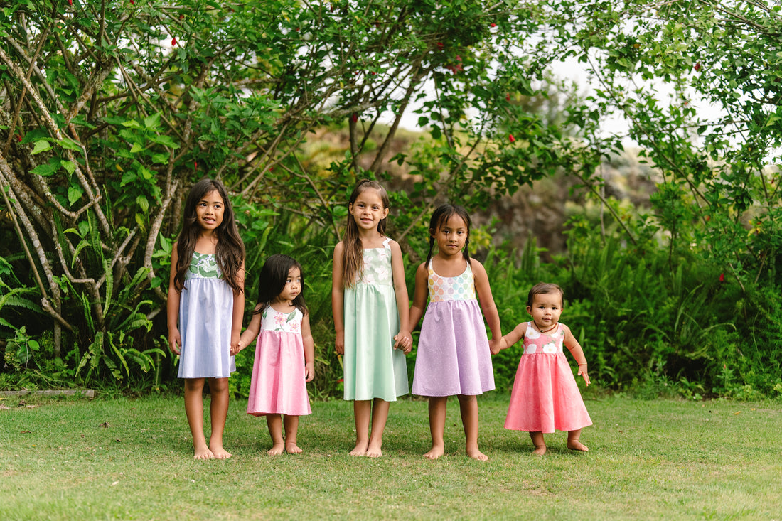 Pua Kala Dress -  Handmade Hawaiian Baby & Toddler Dress