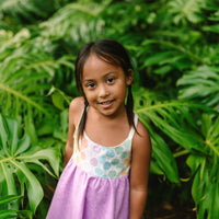 Monstera Twirl Dress -  Handmade Hawaiian-Inspired Girls Dress