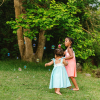 Bird of Paradise Twirl Dress -  Adjustable Tie Strap Girls Dress