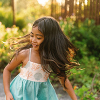 Coastal Blues Twirl Dress - Shell & Coral Girls Dress