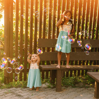 Coastal Blues Twirl Dress - Shell & Coral Girls Dress