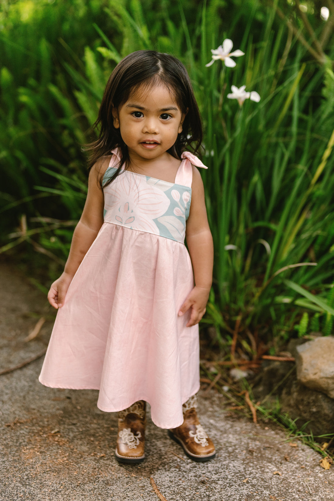Blush Pink Orchid Girls Dress