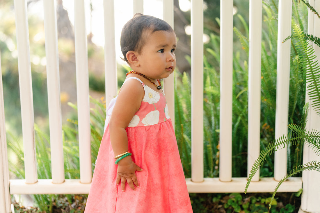 Pua Kala Dress -  Handmade Hawaiian Baby & Toddler Dress