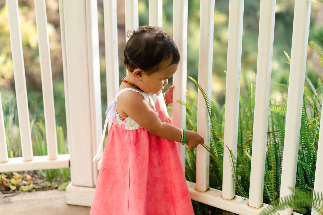 Pua Kala Dress -  Handmade Hawaiian Baby & Toddler Dress