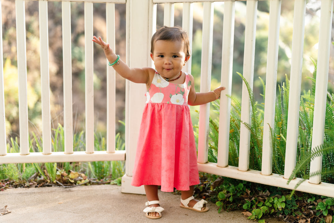 Pua Kala Dress -  Handmade Hawaiian Baby & Toddler Dress