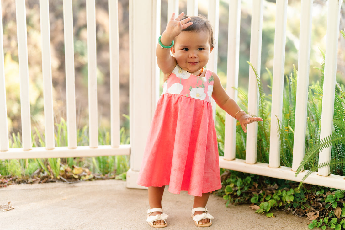 Pua Kala Dress -  Handmade Hawaiian Baby & Toddler Dress