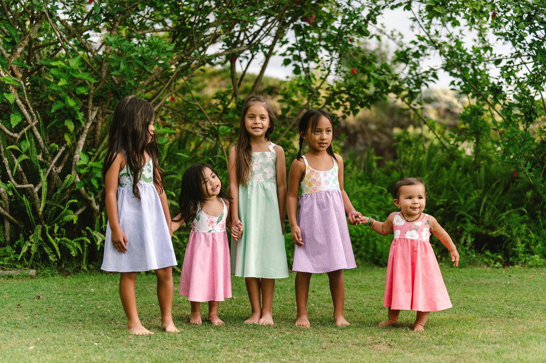 Pua Kala Dress -  Handmade Hawaiian Baby & Toddler Dress