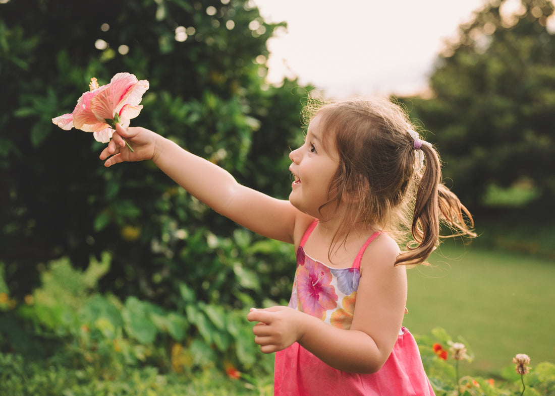 Girls Dress - Bright Multi Colored Hibiscus Print  - Toddler Dress - Baby Girl Dress - Small Batch Ethically Made in Maui, Hawaii USA