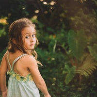 Girls Dress - Ginger Bloom Print - Toddler Dress - Baby Girl Dress  - Small Batch Handmade in Maui, Hawaii USA