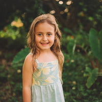 Girls Dress - Ginger Bloom Print - Toddler Dress - Baby Girl Dress  - Small Batch Handmade in Maui, Hawaii USA