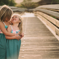 Handmade Girls' Hawaiian Quilt Design Dress with Fringe | Toddler & Baby Girl Dress | 100% Cotton | Made in Hawaii