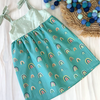 CLEARANCE - Rainbow Print Dress  - Size 6-12 mo. and 5/6 yr. Only