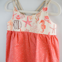 Ocean Theme Girls Dress - Toddler Dress - Baby Girl Dress - Made in Hawaii