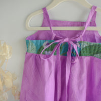 Handmade Girls' Crown Flower Dress | Adjustable Tie-Back Straps & Twirling Skirt | Made in Maui, Hawaii