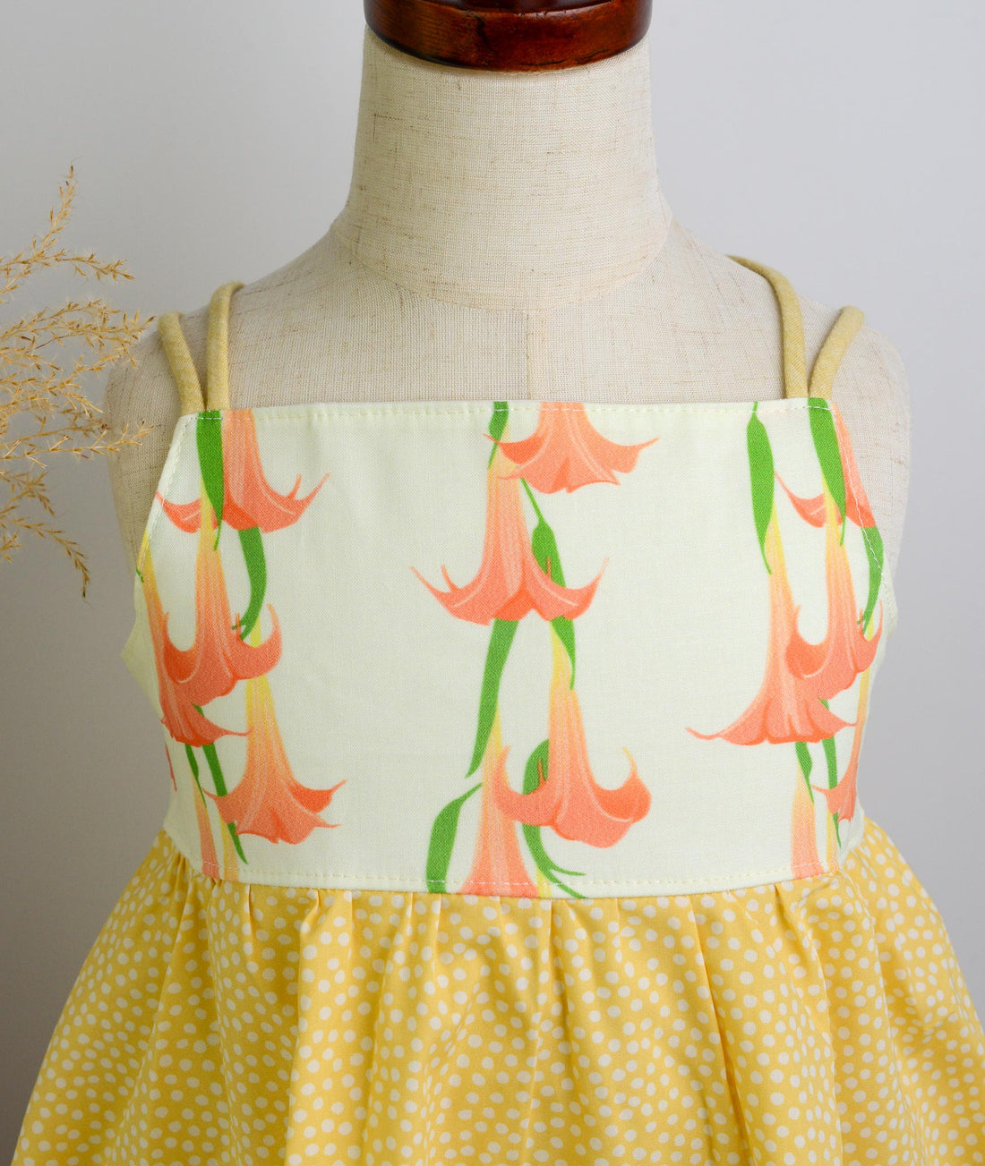 SAMPLE SALE DRESS - Angel's Trumpet Twirly Dress   - Size 5/6 yrs. Only