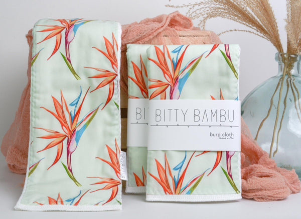 Hawaii Baby Gift, Bird of Paradise Print Baby Shower Gift