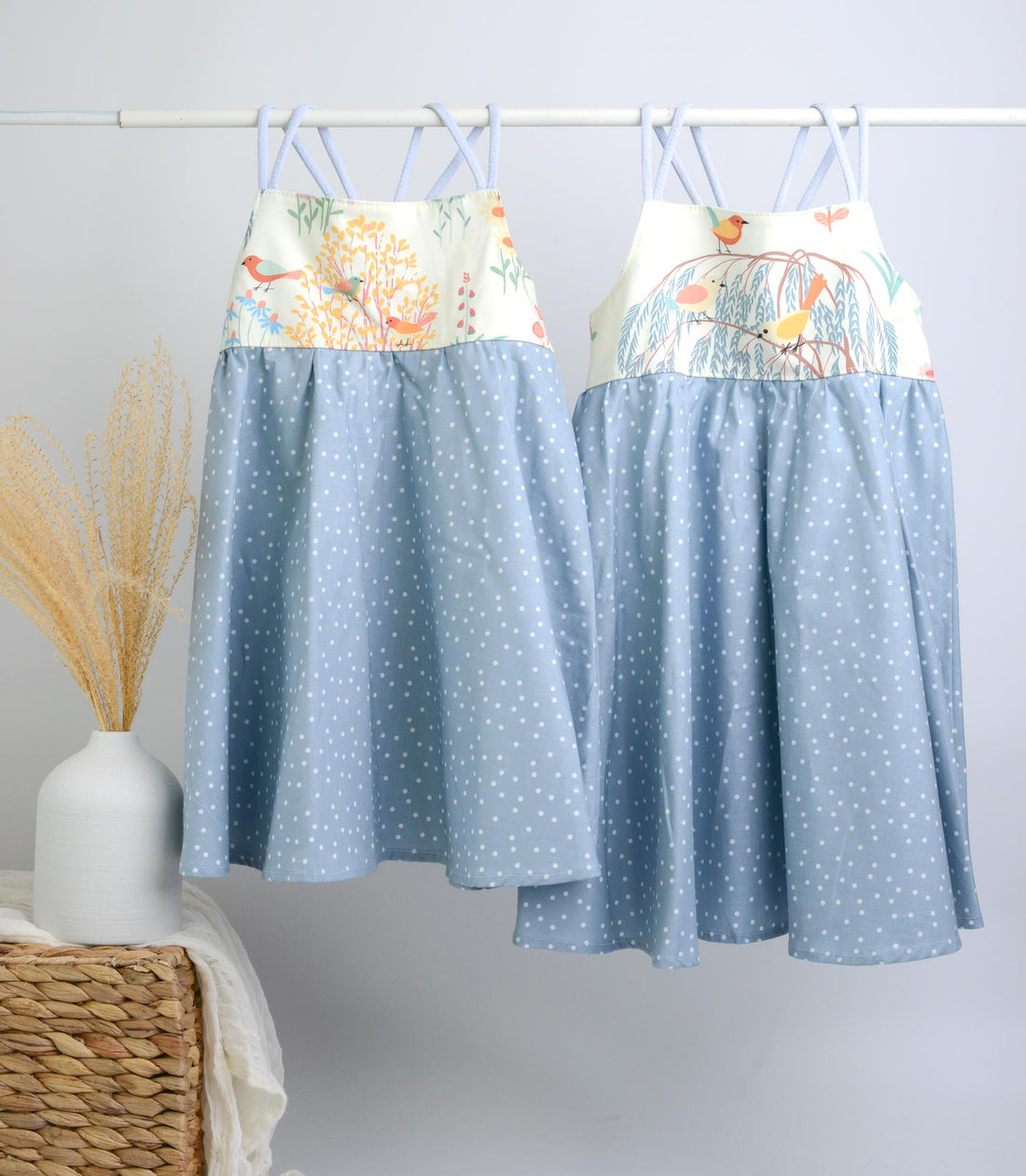 SAMPLE SALE DRESS - Birds Twirly Dress