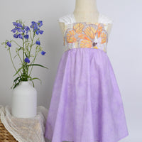 Girls Dress -  Monarch Butterfly Print with Lace and Twirly Purple Skirt - Baby, Toddler or Kids Dress  -  Handmade in Maui, Hawaii (Copy)
