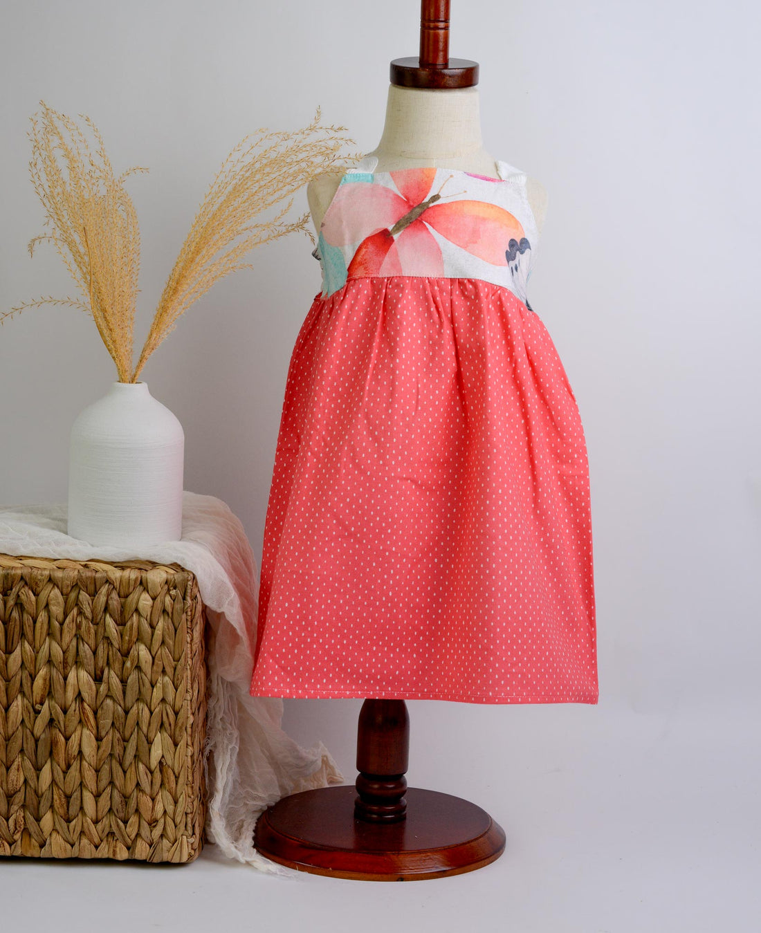 SAMPLE SALE DRESS - Butterfly Dress with Ric Rak Adjustable Straps - Size 2/3 yrs. only