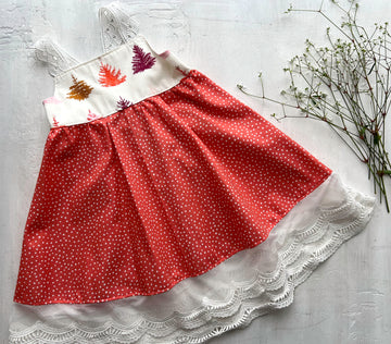 SALE - Holiday Dress - Limited Edition Dress - Handmade in Maui, Hawaii - Sizes 1/2 yrs, 2/3 yrs, and 3/4 yrs.