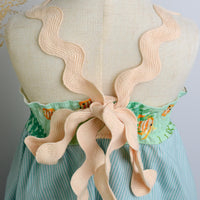 SAMPLE SALE DRESS - Fish Print Twirly Dress with Ric Rak Straps