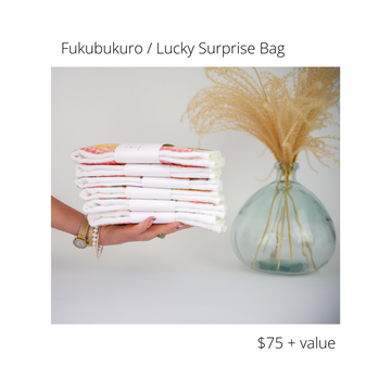 Lucky Fukubukuro Bags | Baby Surprise Bags Valued at 75 dollars or more | Handmade in Maui, Hawaii USA