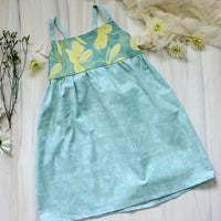 Girls Dress - Ginger Bloom Print - Toddler Dress - Baby Girl Dress  - Small Batch Handmade in Maui, Hawaii USA