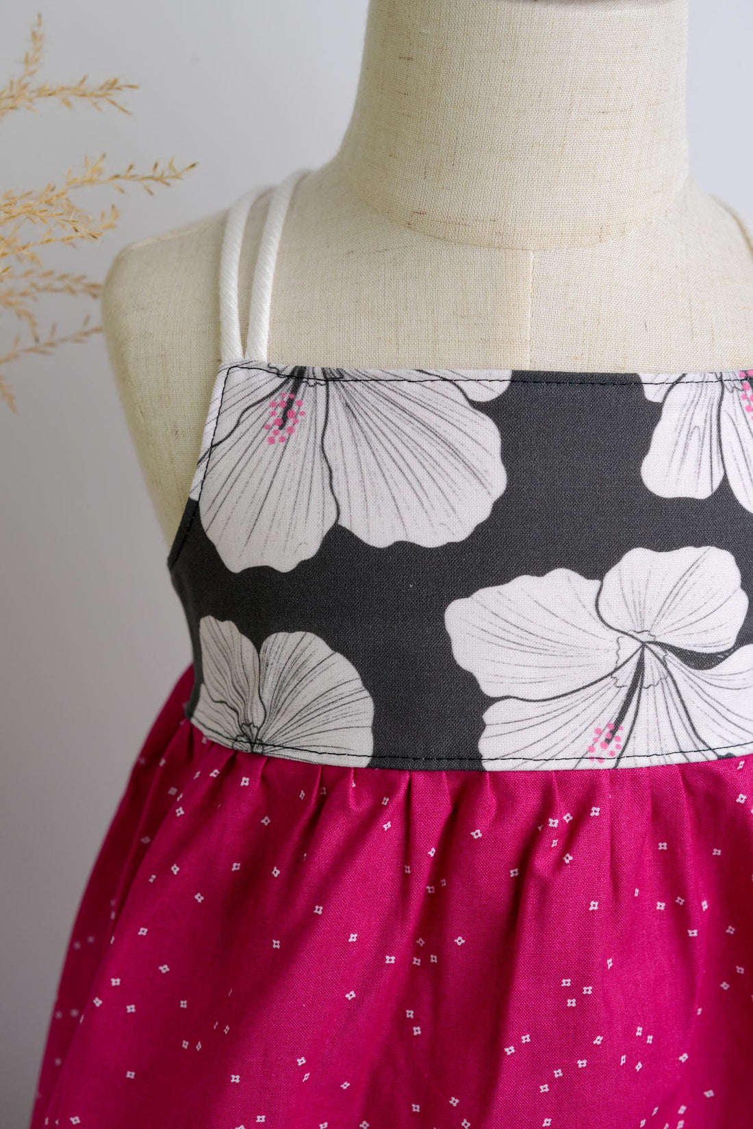 SAMPLE SALE DRESS - Hibiscus Print Dress - Size 1/2 only