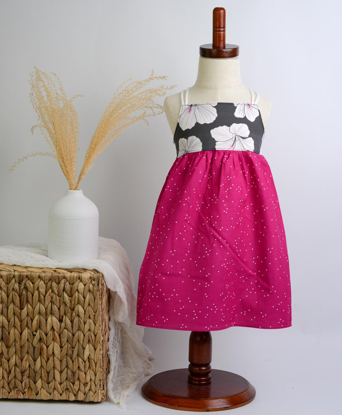 SAMPLE SALE DRESS - Hibiscus Print Dress - Size 1/2 only