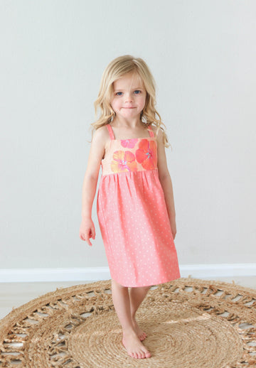 Girls Dress - Hibiscus Dress Bright Pink - Toddler Dress - Baby Girl Dress - Made in Hawaii