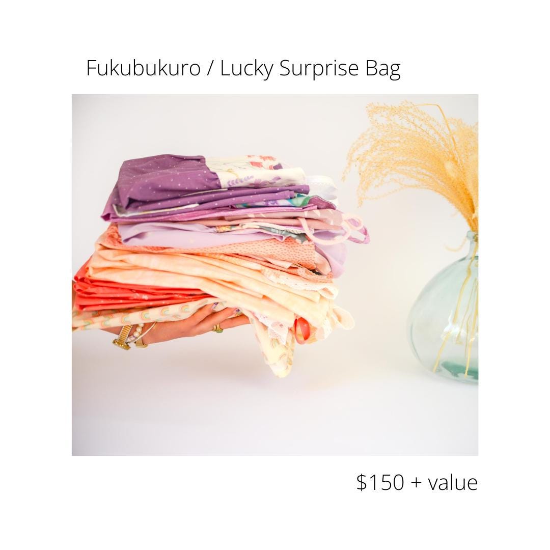 Lucky Fukubukuro Bags | Girls Surprise Bags Valued at 150 dollars or more | Handmade in Maui, Hawaii USA