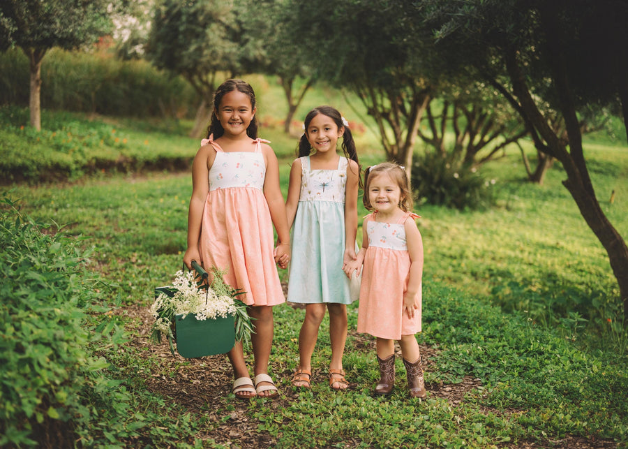 Girls Dress - Dragonfly Botanical Print - Toddler Dress - Baby Girl Dress - Made in Hawaii