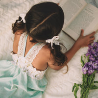 Dragonfly Girls Dress | Botanical Toddler Sundress, Lace Strap Back, Twirly Skirt | Garden Inspired, Handmade in Maui