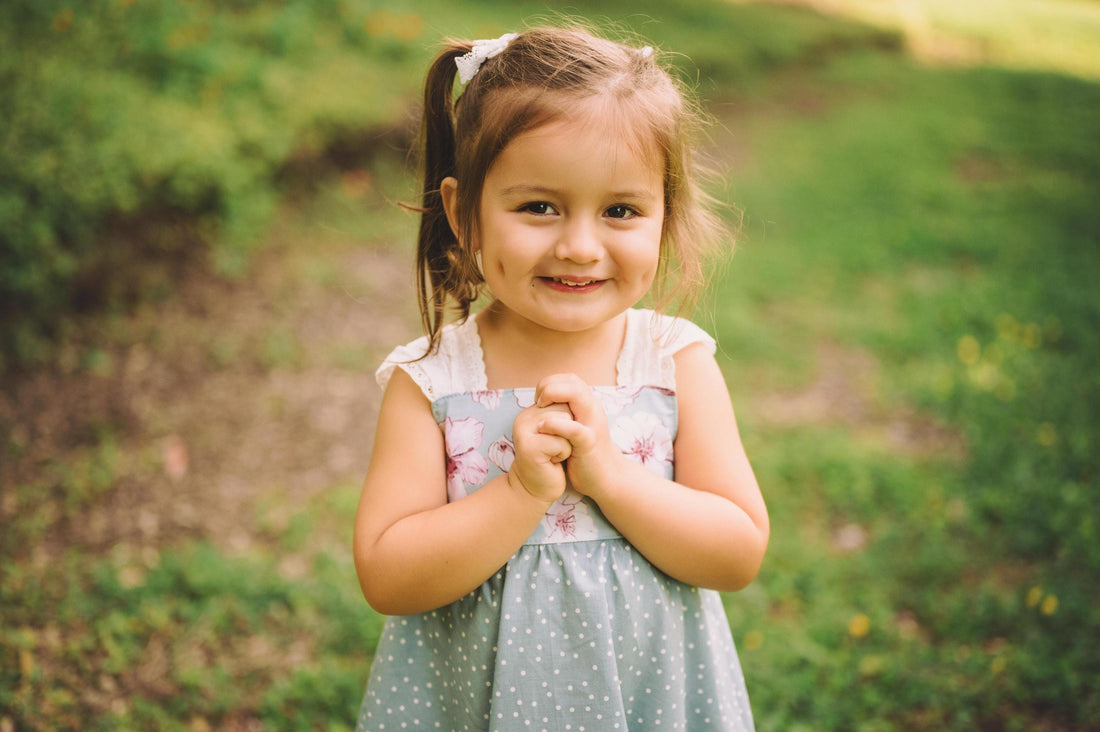 Cherry Blossom Girls Dress | Soft Floral Toddler Sundress, Lace Strap Back, Twirly Skirt | Island Inspired, Handmade in Maui