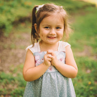 Cherry Blossom Girls Dress | Soft Floral Toddler Sundress, Lace Strap Back, Twirly Skirt | Island Inspired, Handmade in Maui