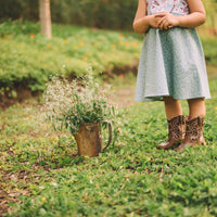 Cherry Blossom Girls Dress | Soft Floral Toddler Sundress, Lace Strap Back, Twirly Skirt | Island Inspired, Handmade in Maui