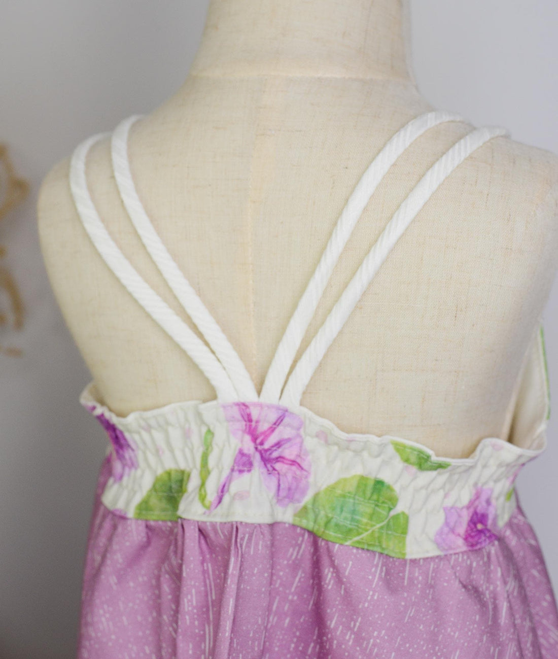Girls Dress - Pohuehue Flower Dress with Twirly Skirt and Soft Straps - Hawaii Dress - Handmade on Maui