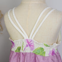 Girls Dress - Pohuehue Flower Dress with Twirly Skirt and Soft Straps - Hawaii Dress - Handmade on Maui
