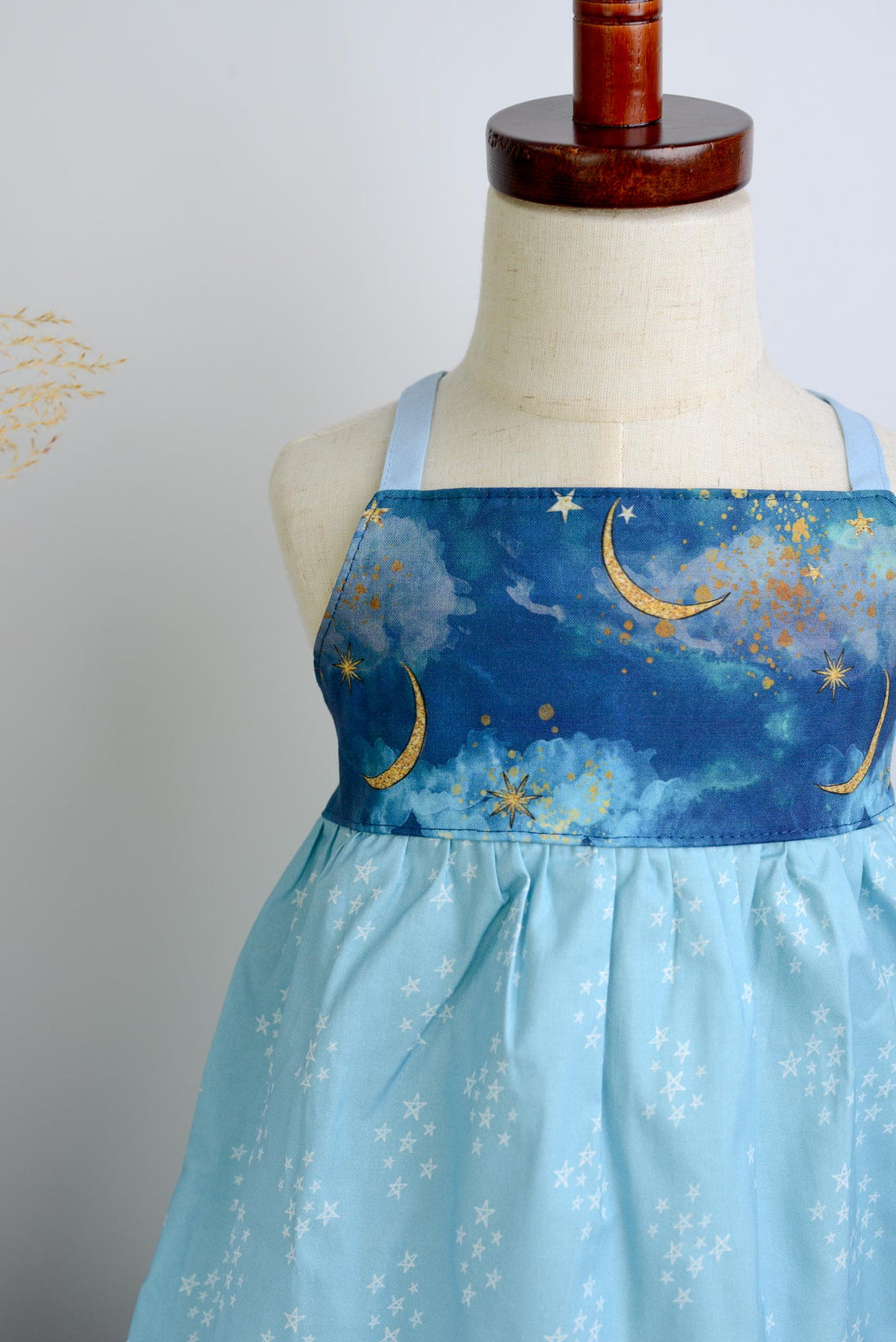 SAMPLE SALE DRESS - Moon and Stars Print Dress