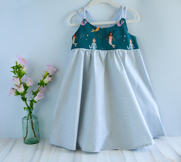 Girls Dress - Twirly Mermaid Toddler Dress - Baby Girl Dress - Made in Hawaii