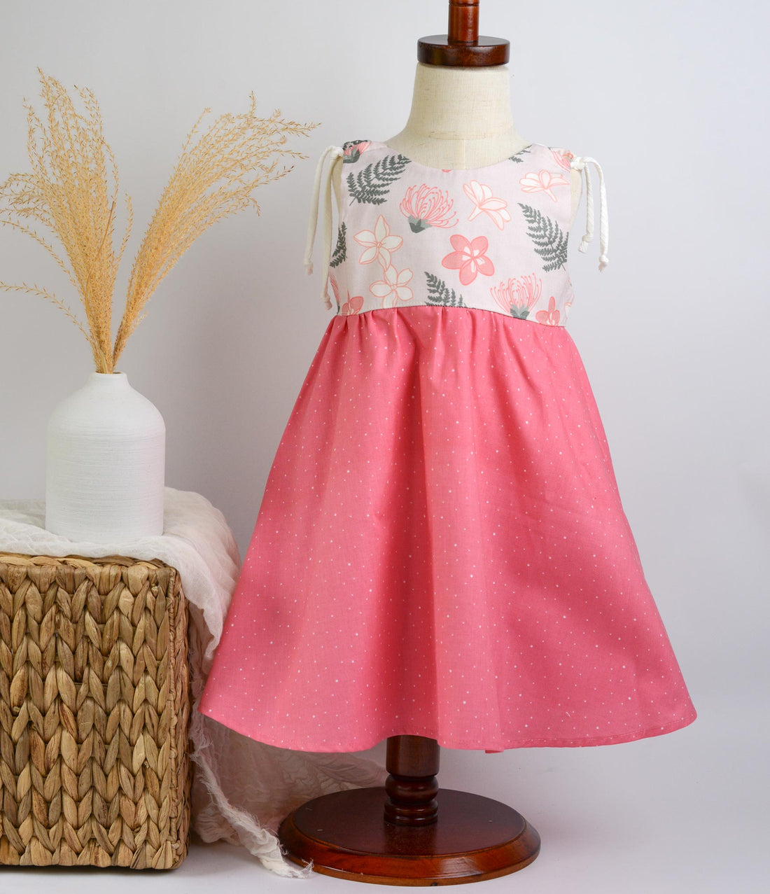 SAMPLE SALE DRESS - Lei Garden V-Back Dress - Size 2/3 yrs. Only