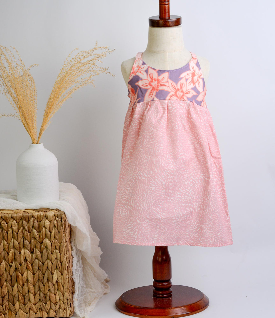 SAMPLE SALE DRESS - Orchids Twirly Dress - Two Styles