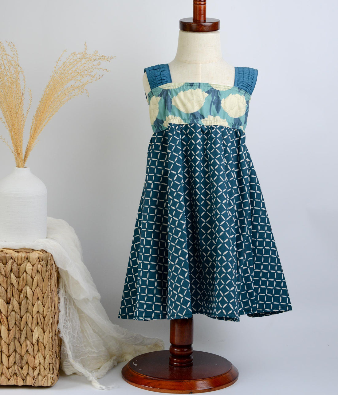 SAMPLE SALE DRESS - Peony Floral Dress - Size 2/3 yr and 3/4 yr only