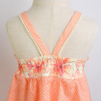 SAMPLE SALE DRESS - Plumeria Twirly Dress in Peach