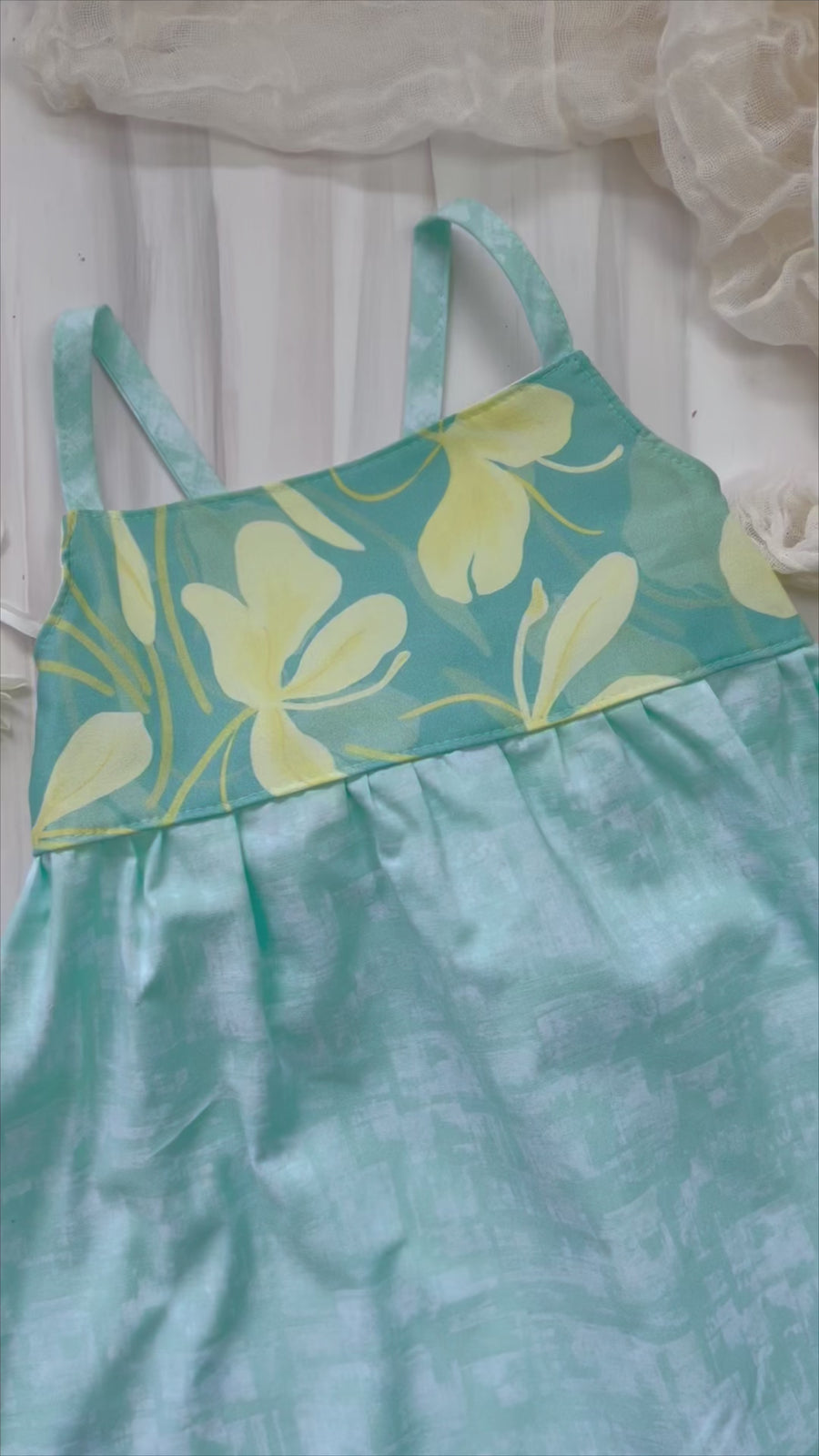 Girls Dress - Ginger Bloom Print - Toddler Dress - Baby Girl Dress  - Small Batch Handmade in Maui, Hawaii USA
