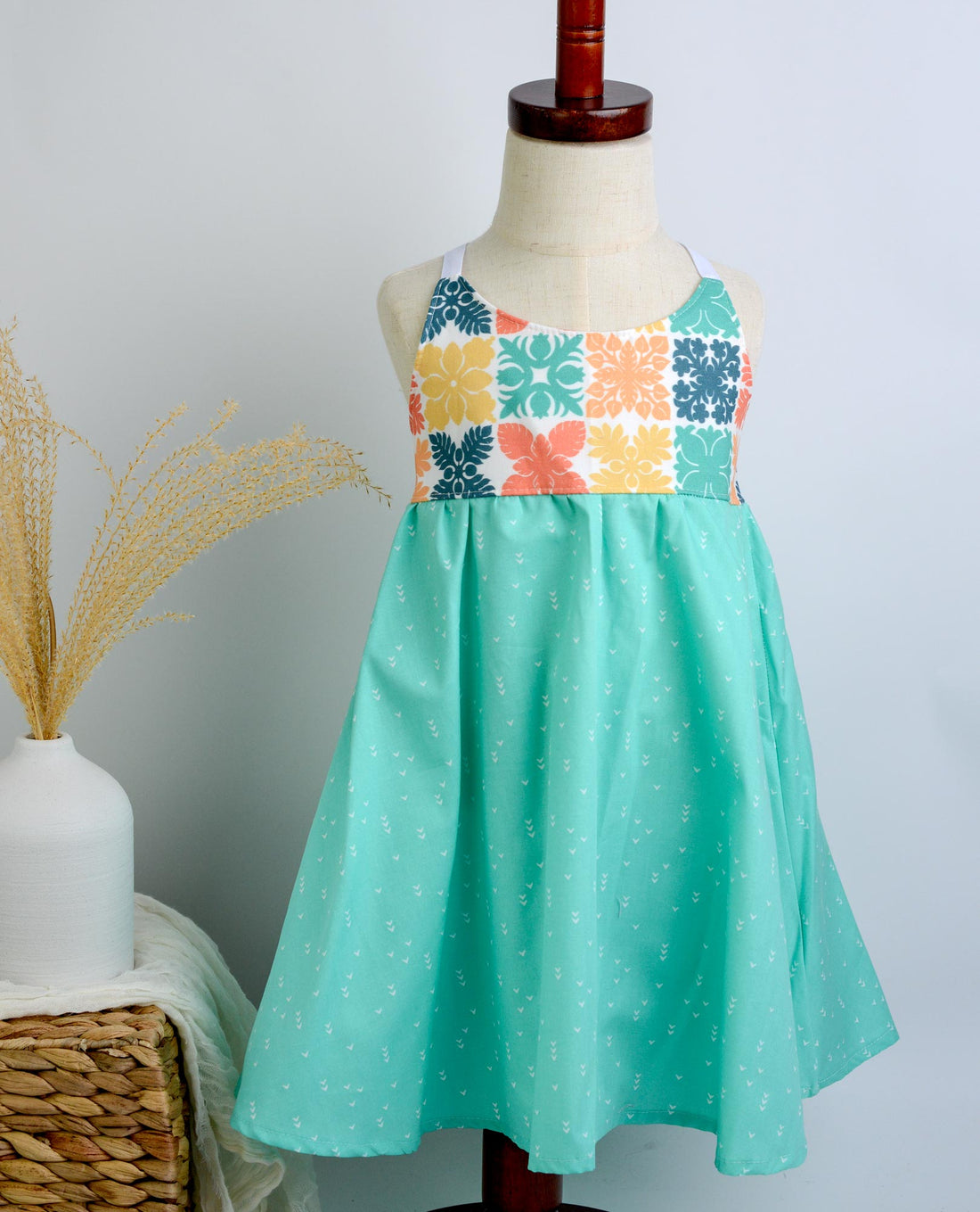 SAMPLE SALE DRESS - Quilt Twirly Dress